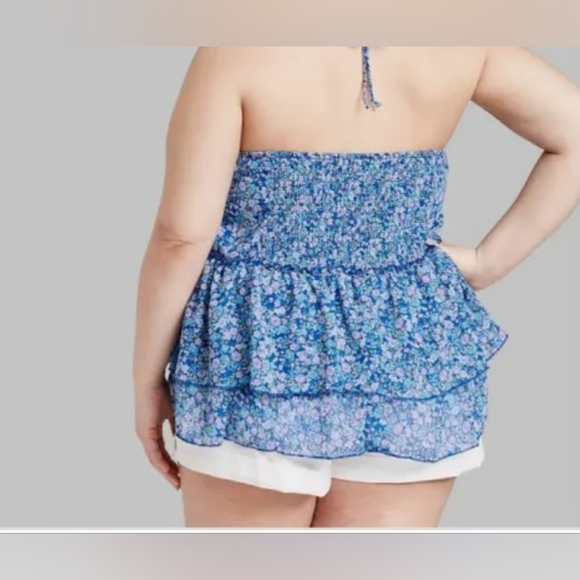 Wild Fable Floral Skirt - Blue Medium - Picture 7 of 9